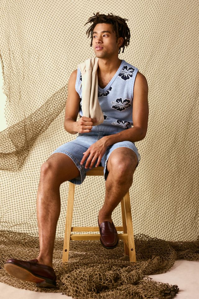 UO Hibiscus Pattern Jacquard Sweater Vest #2