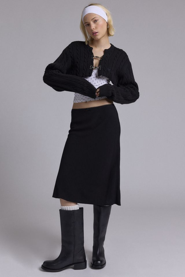 ReMADE By UO Cable Knit Shrug Top #2