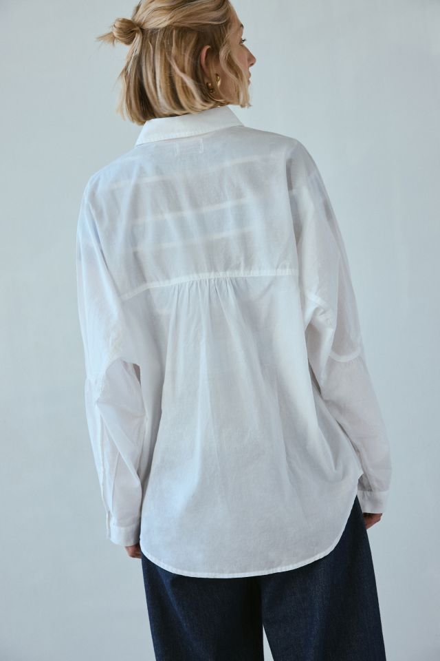 BDG Alex Breezy Cotton Oversized Button-Down Shirt #3