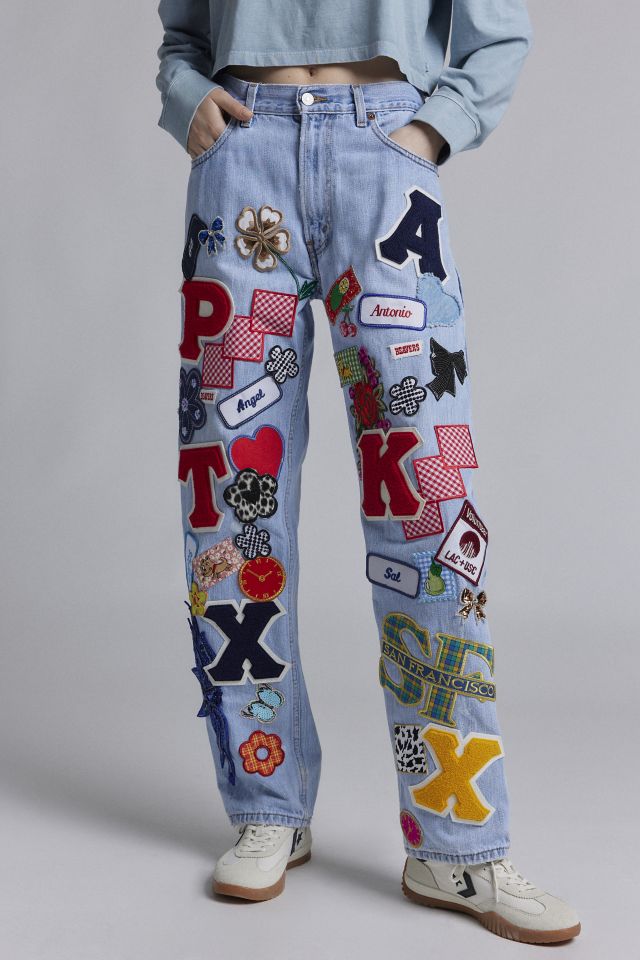 ReMADE By UO All Over Patch Jean #3