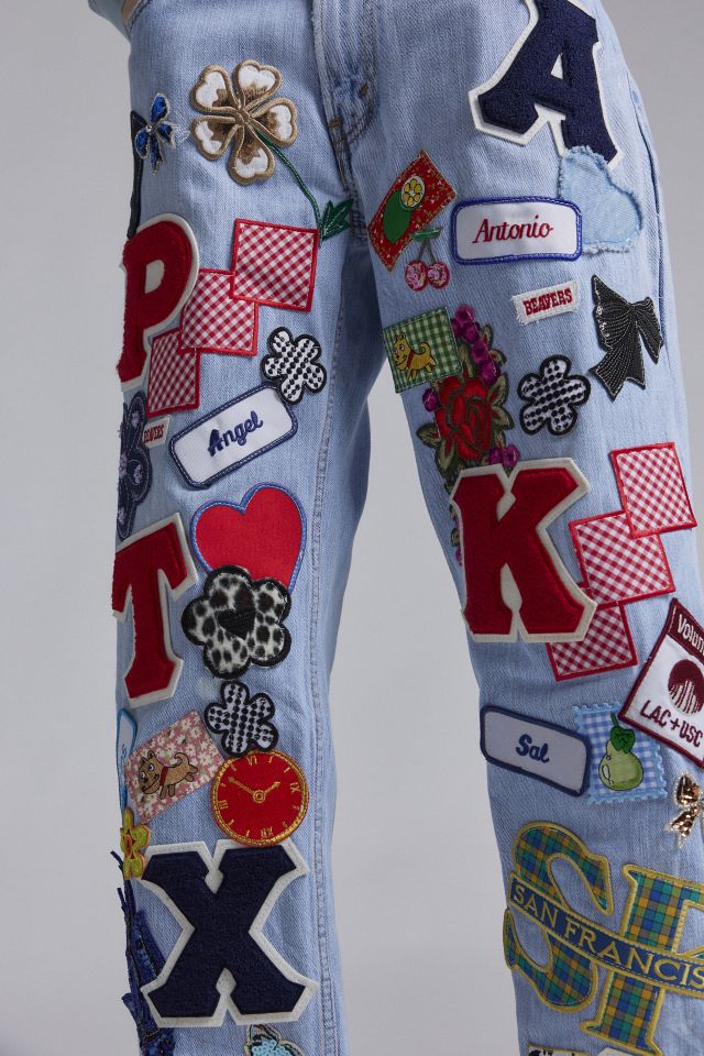 ReMADE By UO All Over Patch Jean #4