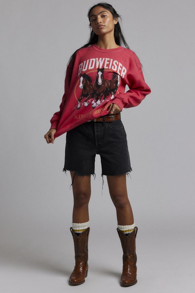 Budweiser Clydesdales Graphic Crew Neck Pullover #1