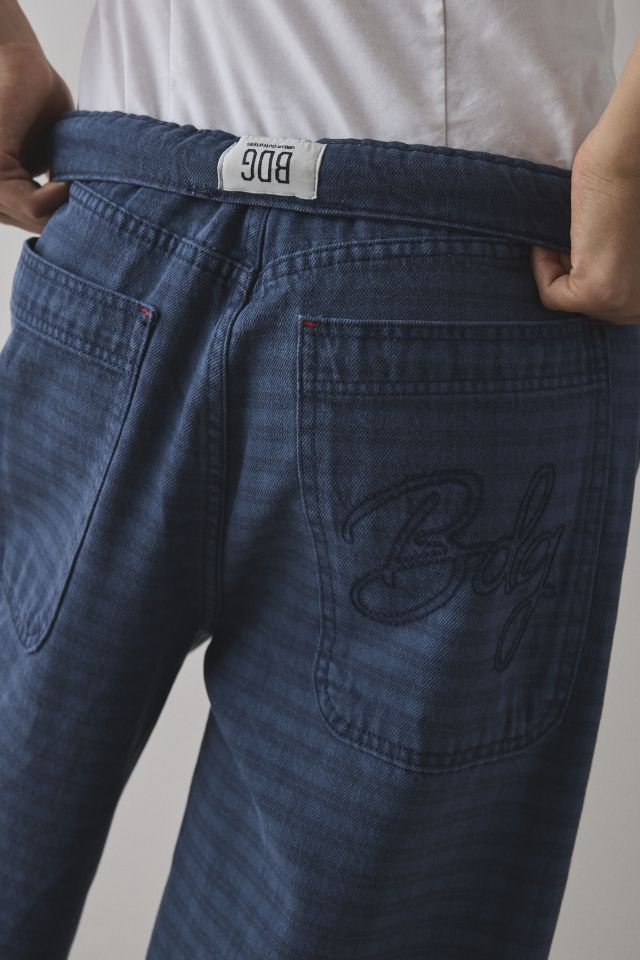 BDG Mini Check Overdyed Canvas Mid-Rise Baggy Pant #1