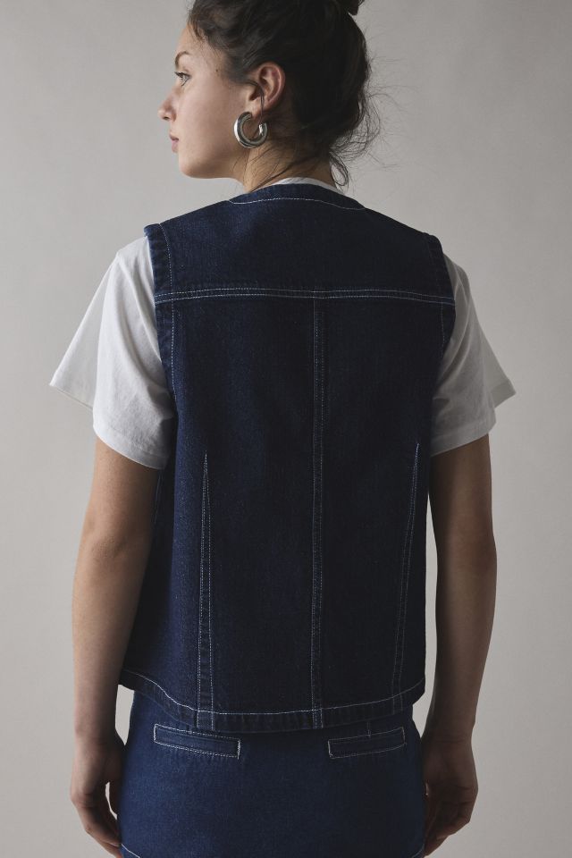 Kimchi Blue Nora Tie-Front Denim Vest #3