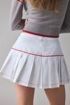 UO Lottie Fit-And-Flare Pleated Mini Skirt