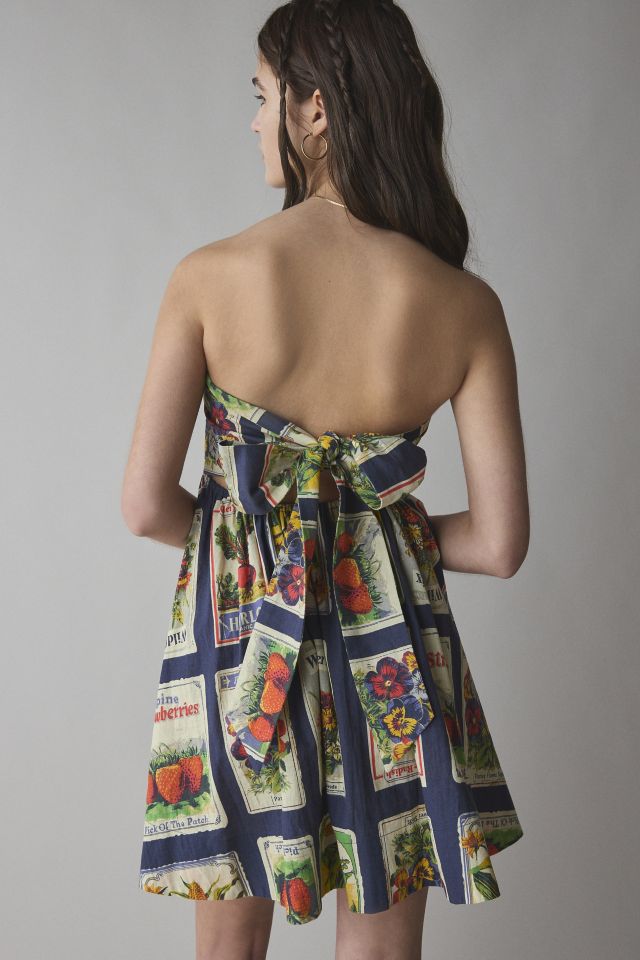 BDG Juliana Smocked Strapless Mini Dress