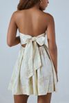 BDG Juliana Smocked Strapless Mini Dress