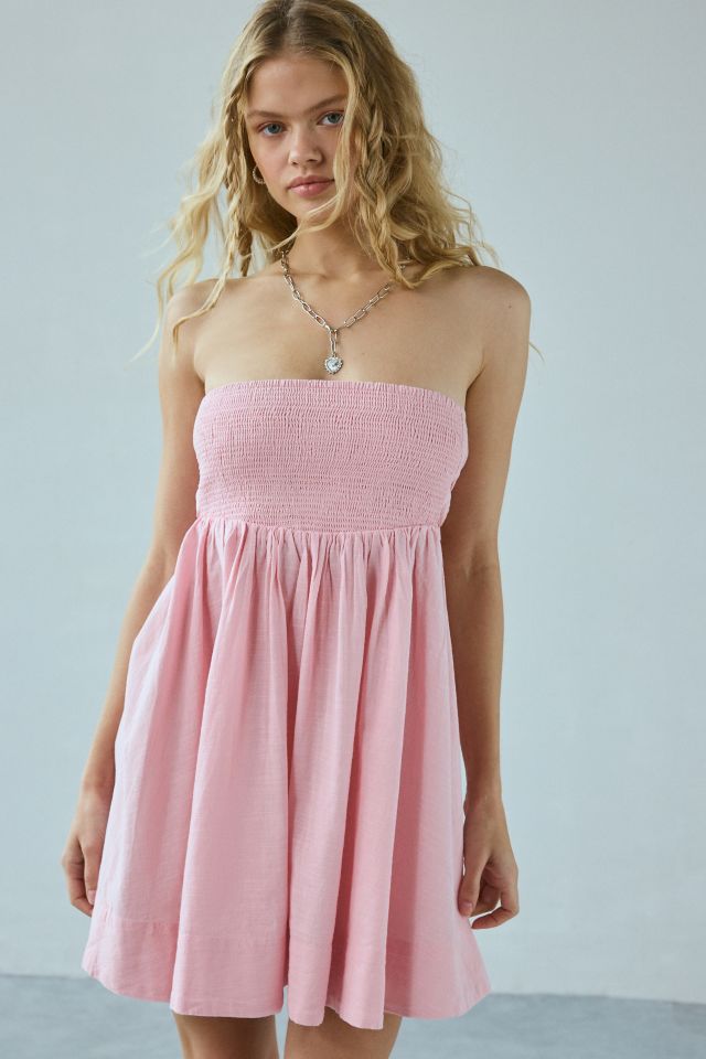 BDG Juliana Smocked Strapless Mini Dress #4
