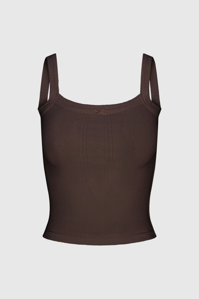 RAT BOI Square Neck Pointelle Cami #4