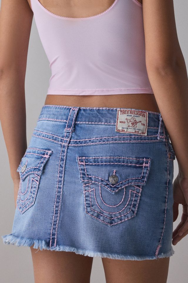 USA製 True Religion Jeans mini Skirt True Religion Denim Mini Skirt in Blue | Lyst