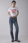 True Religion Billie Super T Mid-Rise Straight Jean