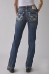 True Religion Billie Super T Mid-Rise Straight Jean