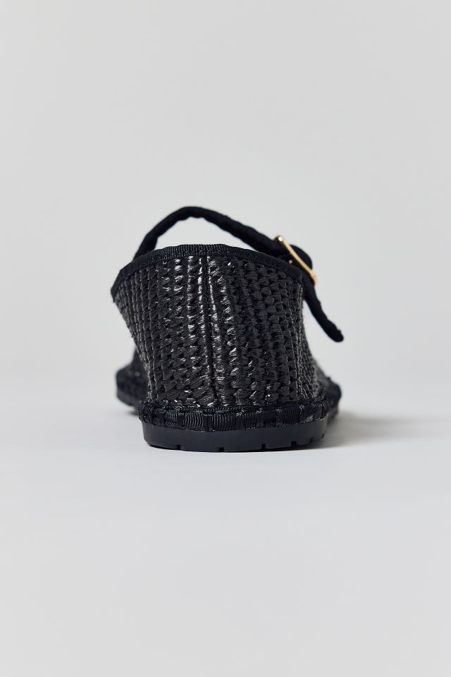 UO Madeline Raffia Mary Jane Ballet Flat #3