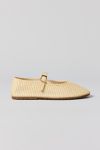 UO Madeline Raffia Mary Jane Ballet Flat