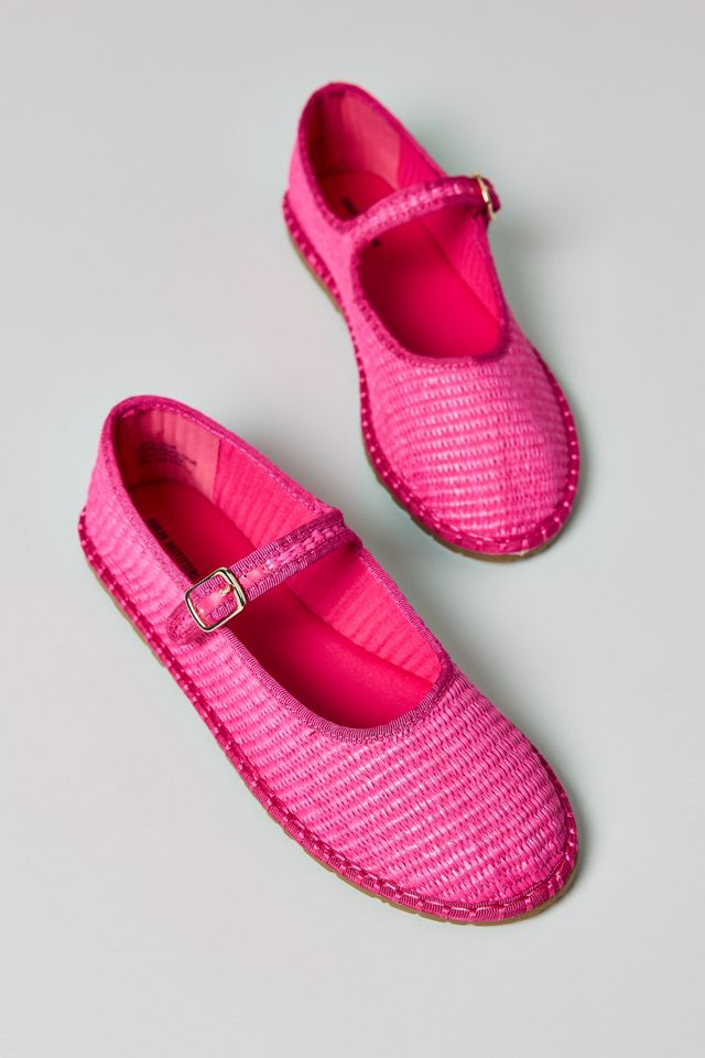 UO Madeline Raffia Mary Jane Ballet Flats #2