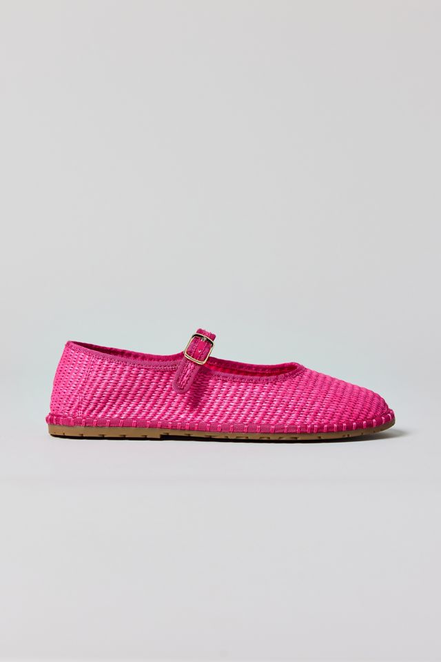 UO Madeline Raffia Mary Jane Ballet Flats #3