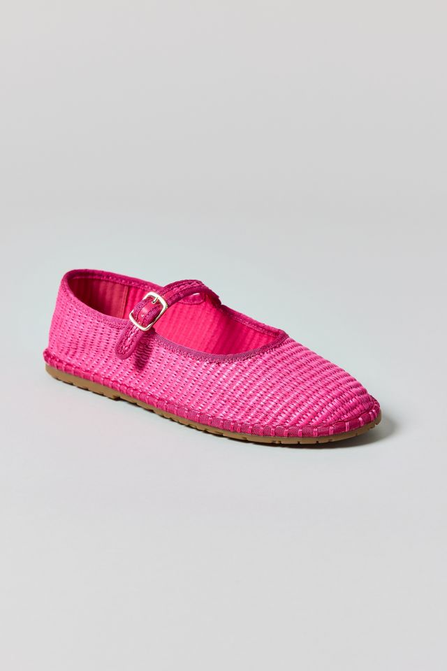 UO Madeline Raffia Mary Jane Ballet Flats #4