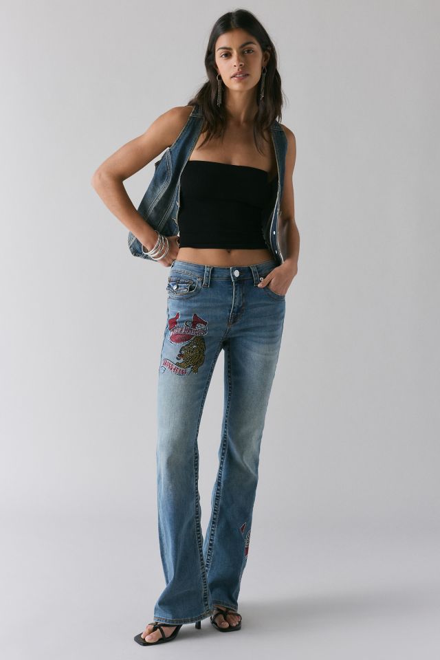 True Religion Tattoo Crystal Becca Mid-Rise Bootcut Jean #1