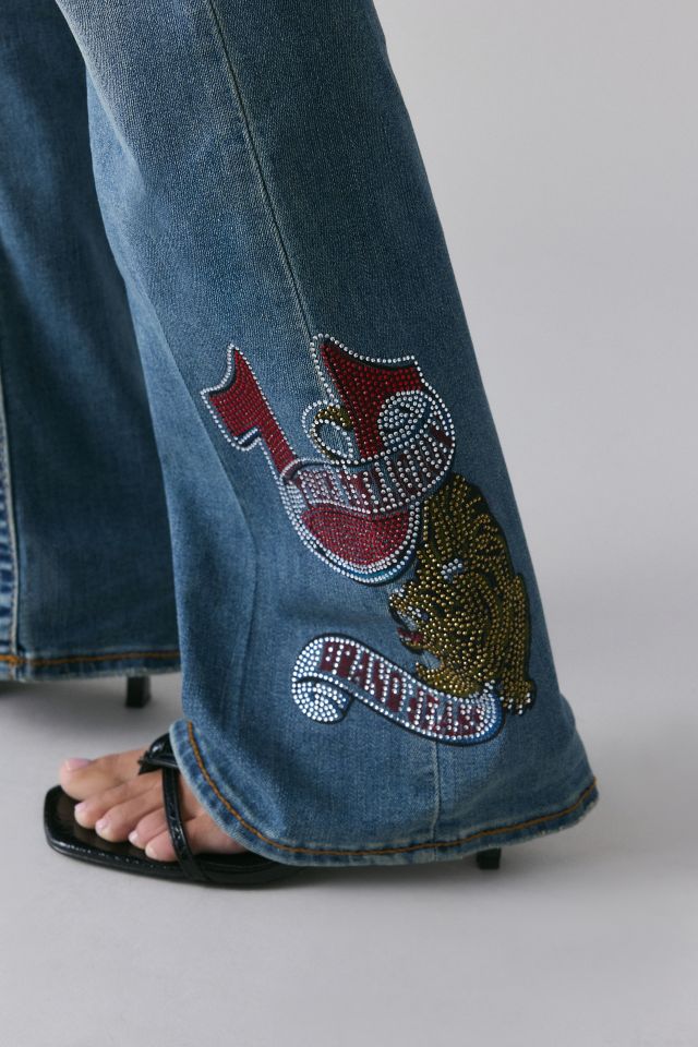 True Religion Tattoo Crystal Becca Mid-Rise Bootcut Jean #2