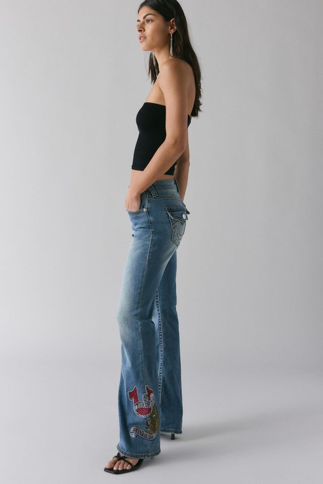 True Religion Tattoo Crystal Becca Mid-Rise Bootcut Jean #3