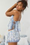 Out From Under Lola Satin Flyaway Cami & Micro Short Set