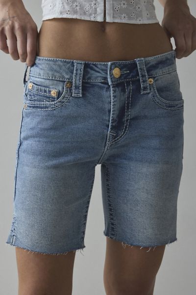 True Religion Mid-Rise Bermuda Slit-Hem Short
