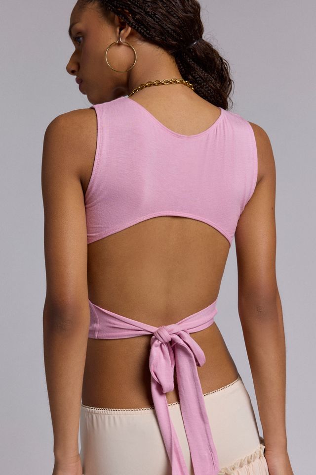 UO Jess Cross Graphic Keyhole Open-Back Muscle Tank Top | Urban