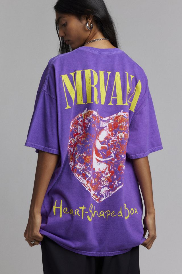 Nirvana Heart-Shaped Box Graphic Oversized Tee #1