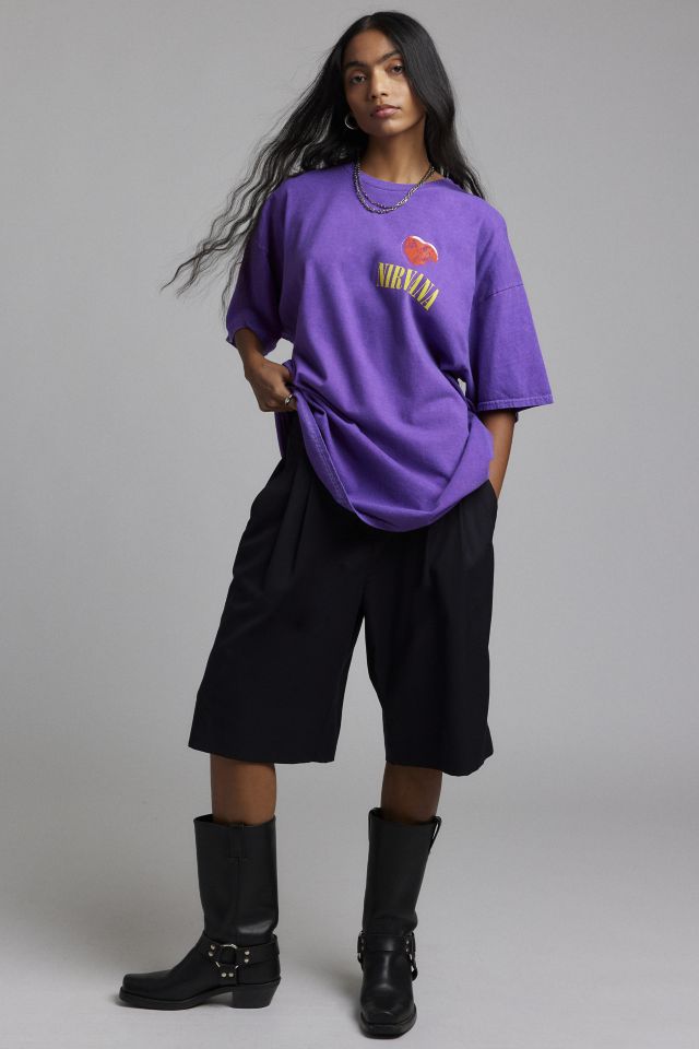 Nirvana Heart-Shaped Box Graphic Oversized Tee #2