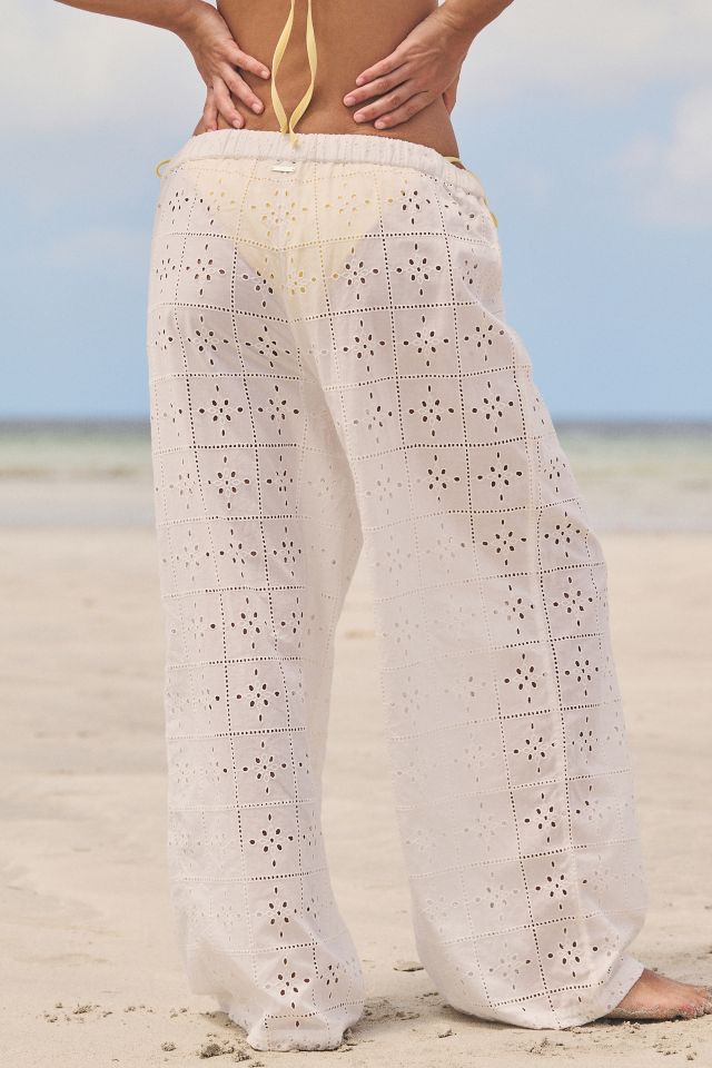 Billabong Eyelet Crush Wide-Leg Beach Pant #2