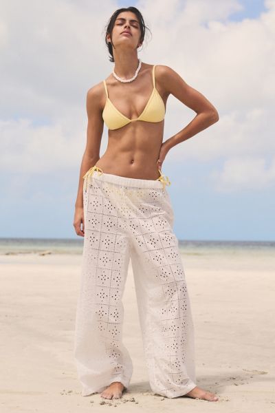 Billabong Eyelet Crush Wide-Leg Beach Pant