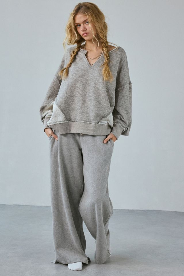 Out From Under Break It Up Notch V-Neck Pullover #3