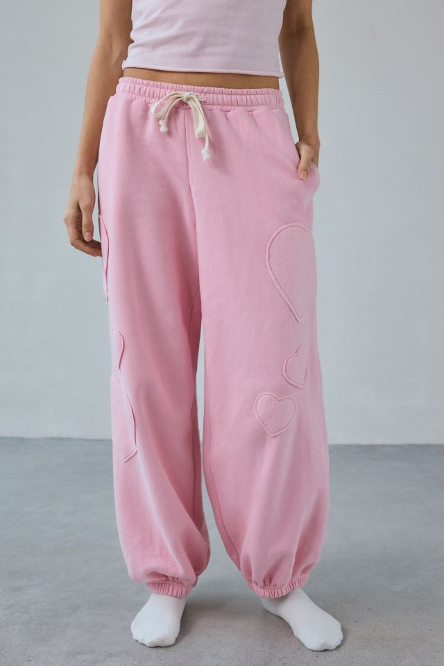 Pantalon de jogging Out From Under Brenda avec patch en cœur #2