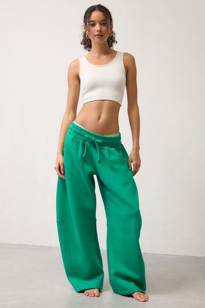 Out From Under Essential Barrel Leg Full Length Sweatpants in Turquoise, Women's at Urban Outfitters