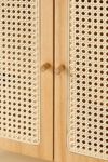 Liv Cane Paned Arch Storage Cabinet