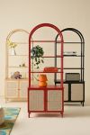 Liv Cane Paned Arch Storage Cabinet