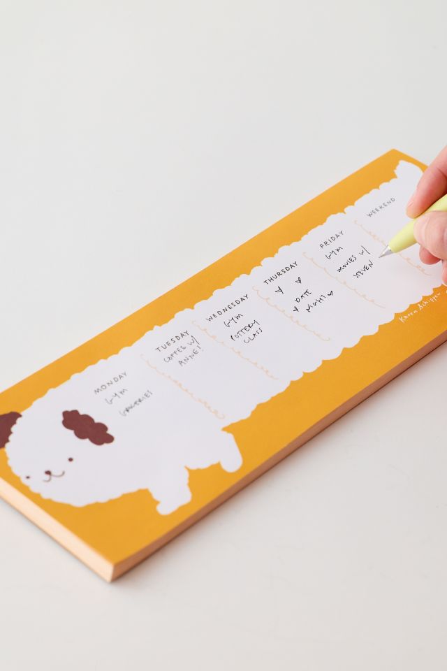 Bloc-notes Planificateur Hebdomadaire pour Chien #1