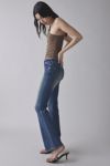 True Religion Glitter Spray Becca Low-Rise Bootcut Jean