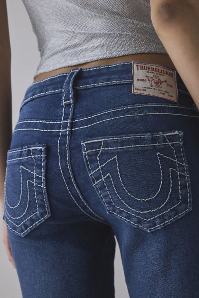 True Religion Joey Butterfly Big T Low-Rise Flare Jean