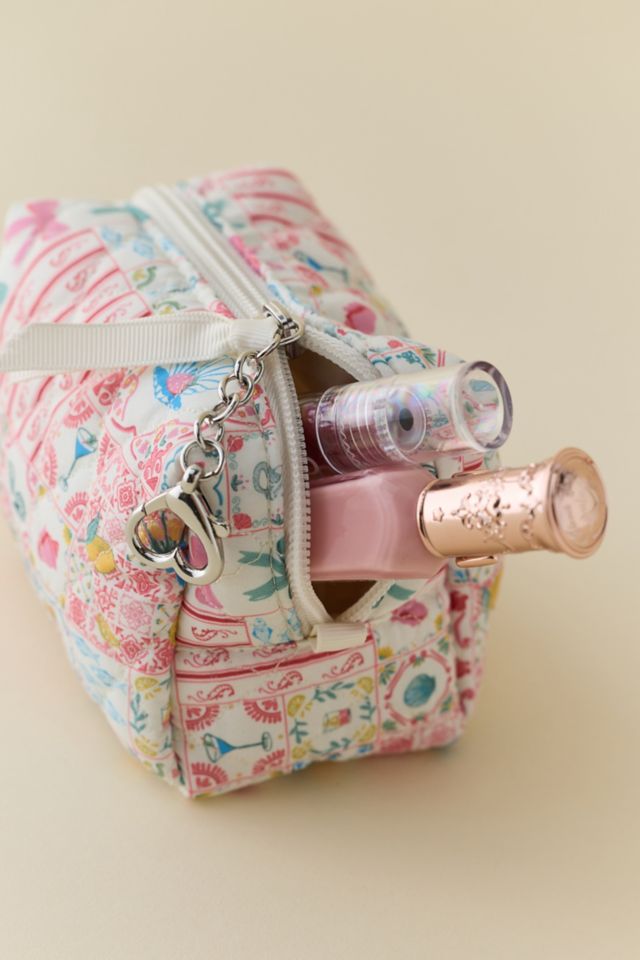 Mini Textural Quilted Pouch Keychain #1