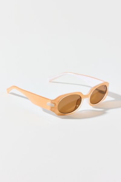 Brielle Shimmer Plastic Round Sunglasses Product Page