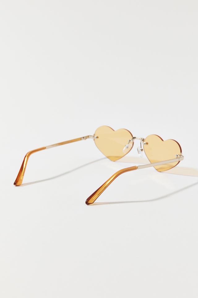 Emily Rimless Heart Shape Sunglasses #2