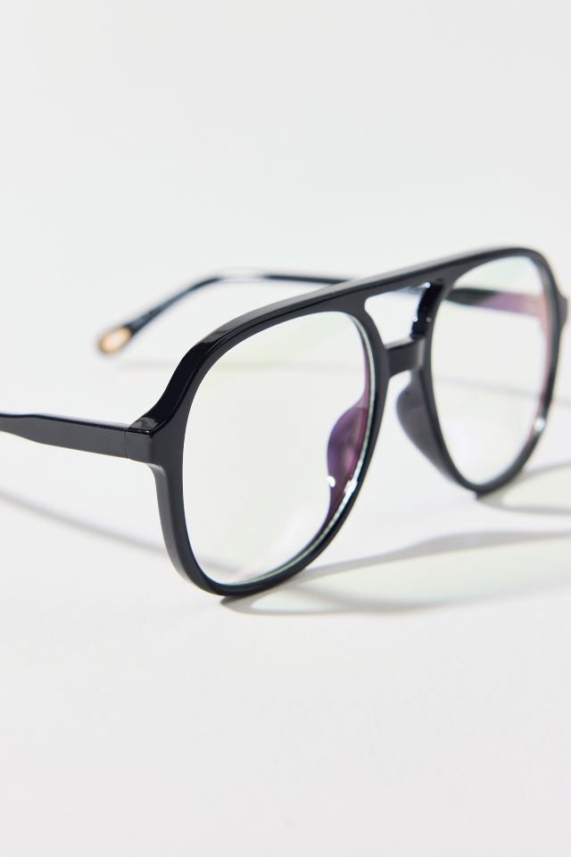 Jess Plastic Oversized Aviator Readers #1