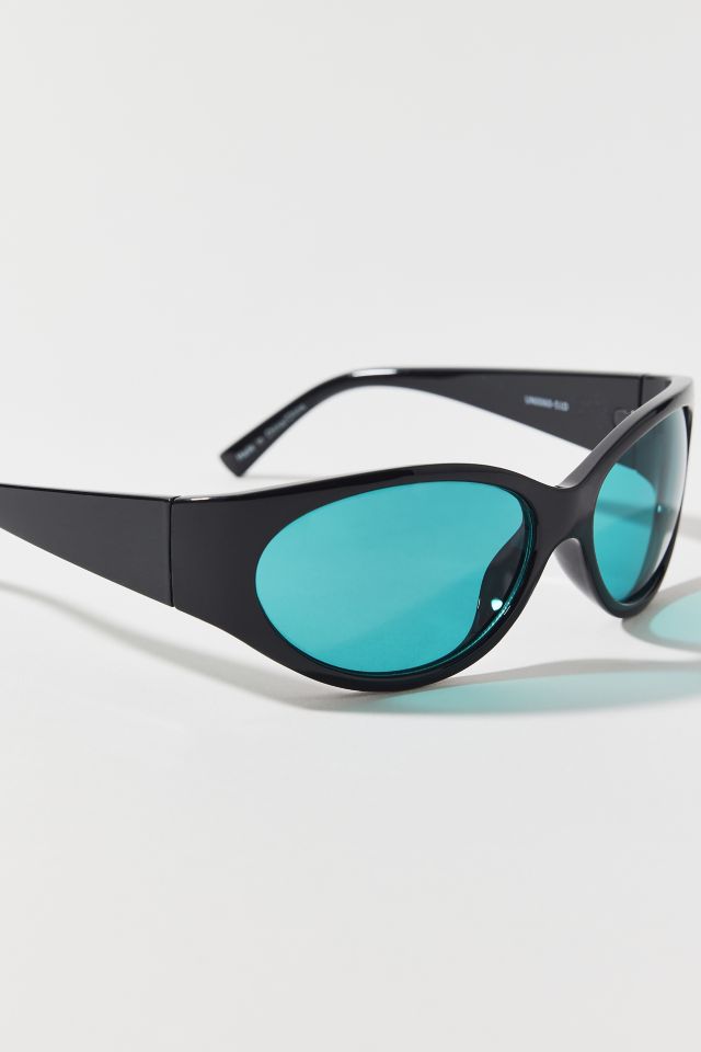 Kayla Plastic Round Shield Sunglasses #1
