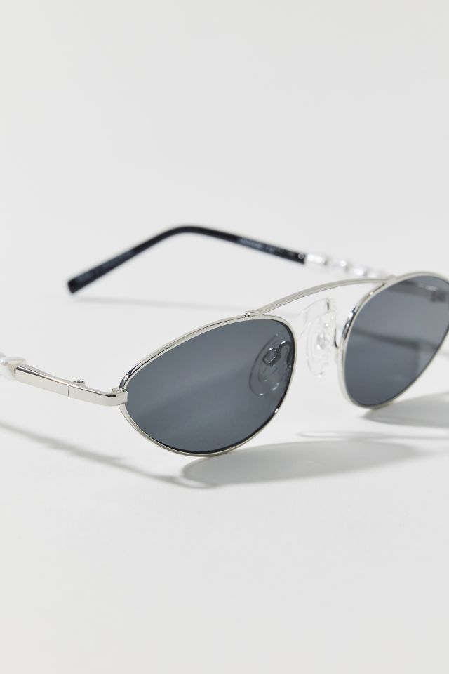 Poe Metal Cat-Eye Aviator Sunglasses #1