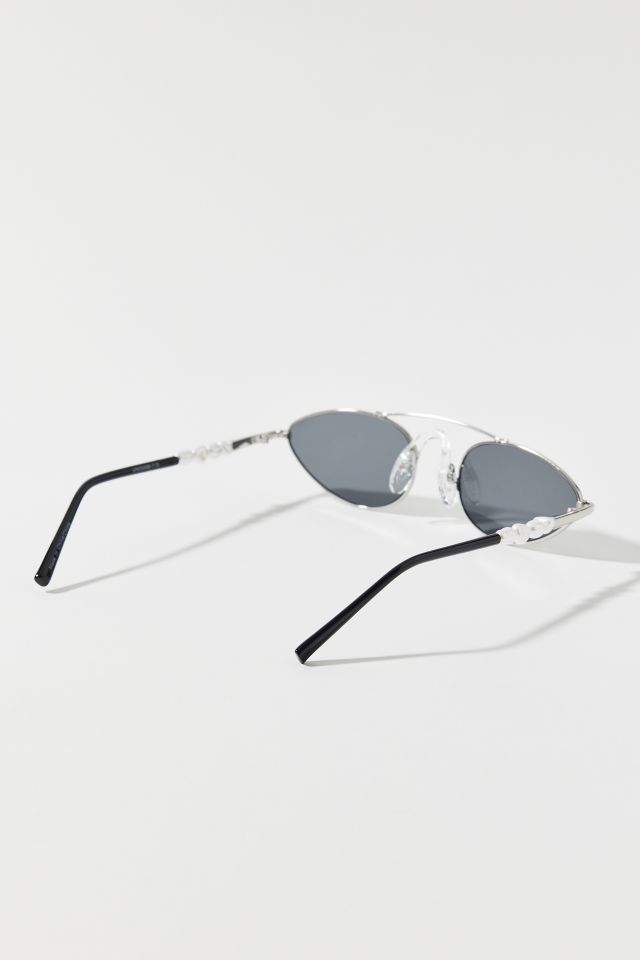 Poe Metal Cat-Eye Aviator Sunglasses #2