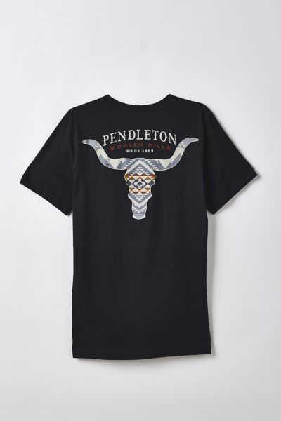 Pendleton Cascadia Skull Graphic Tee In Black, Men's At Urban Outfitters In Black