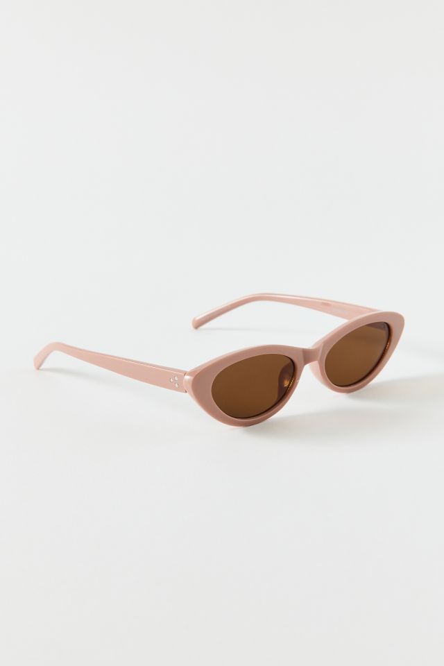 UO Essential Plastic Slim Cat-Eye Modern Sunglasses #1