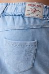 True Religion Washed Raw Edge Big T Mini Skirt