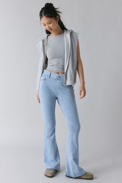 TRUE RELIGION TRUE RELIGION WASHED BIG T RAW EDGE TRACK PANT IN PACIFIC COAST, WOMEN'S AT URBAN OUTFITTERS 